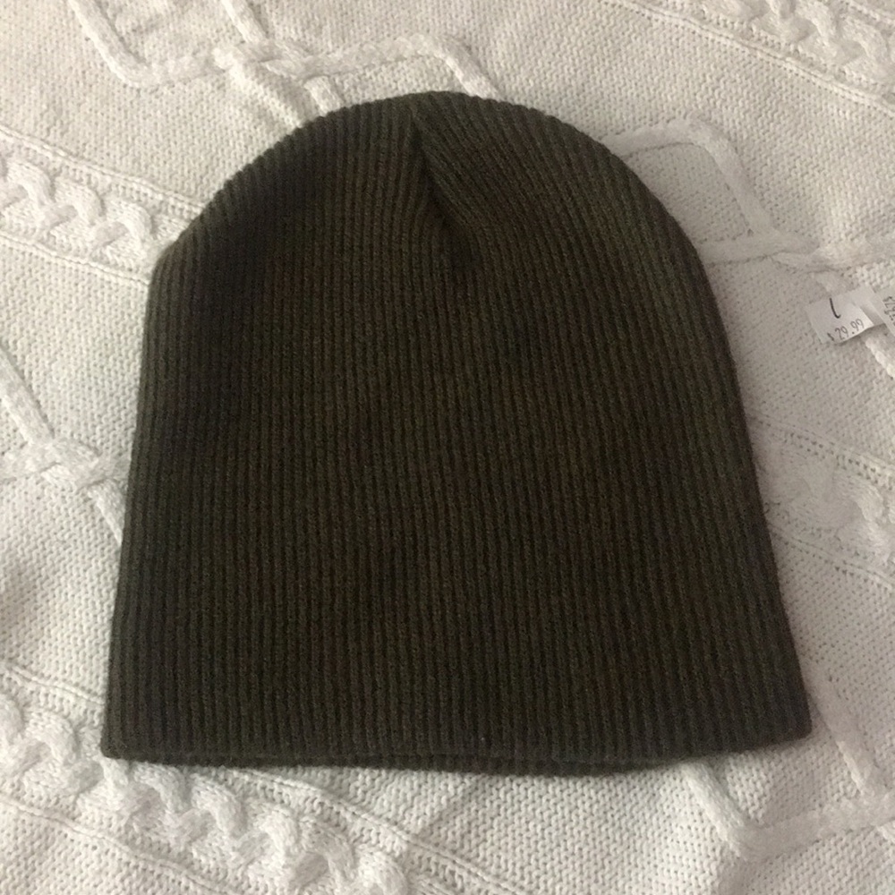 Olive green beanie